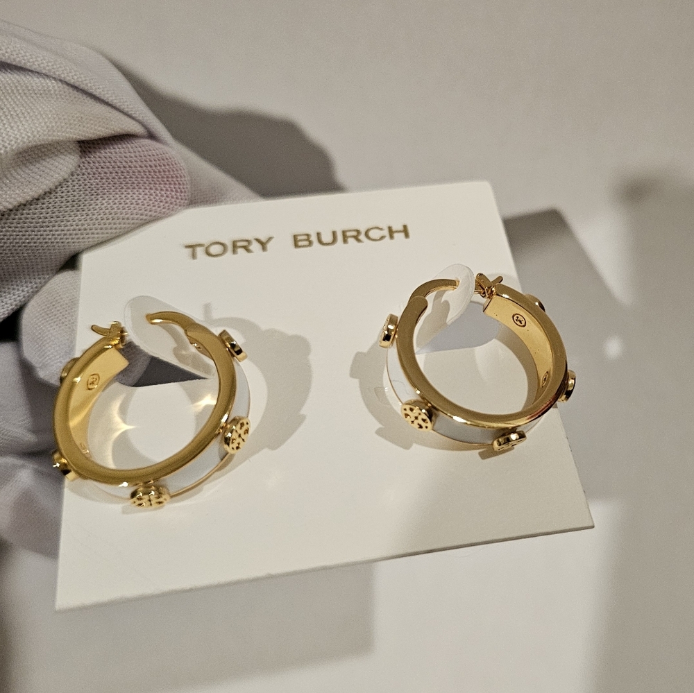 Tory Burch Gold Hoop Earrings